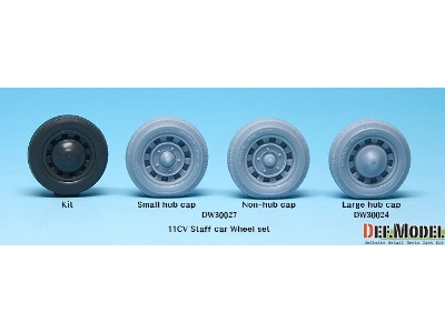 11cv Staff Car Sagged Wheel Set (2) (For Tamiya 1/35) - image 11