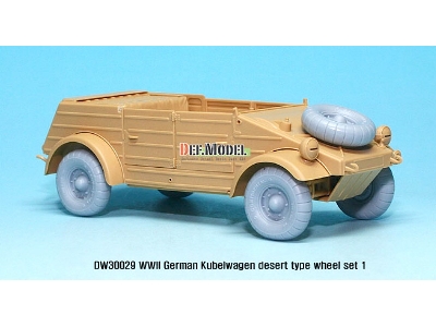 German Vw Desert Type Wheel Set 1 (For Tamiya 1/35) - image 3