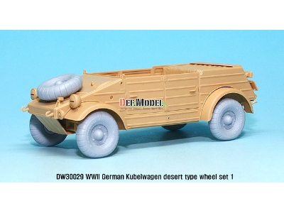 German Vw Desert Type Wheel Set 1 (For Tamiya 1/35) - image 4