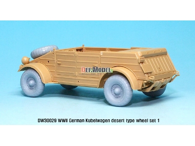 German Vw Desert Type Wheel Set 1 (For Tamiya 1/35) - image 6