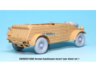 German Vw Desert Type Wheel Set 1 (For Tamiya 1/35) - image 7