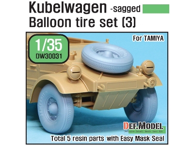 German Vw Desert Type Wheel Set 3 (For Tamiya 1/35) - image 1