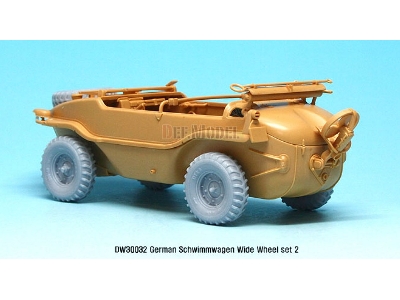 German Schwimmwagen Wide Wheel Set 2 - Deka (For Tamiya 1/35) - image 8