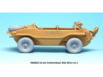 German Schwimmwagen Wide Wheel Set 2 - Deka (For Tamiya 1/35) - image 9