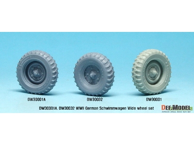 German Schwimmwagen Wide Wheel Set 2 - Deka (For Tamiya 1/35) - image 10