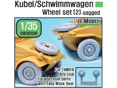 German Wagen Wheel Set 2(Dw30003) (For Tamiya/Afv Club 1/35) - image 1