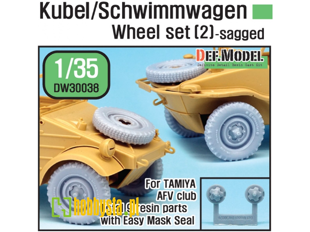 German Wagen Wheel Set 2(Dw30003) (For Tamiya/Afv Club 1/35) - image 1