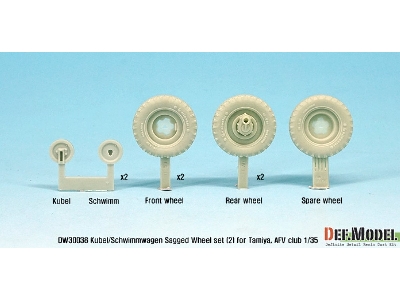 German Wagen Wheel Set 2(Dw30003) (For Tamiya/Afv Club 1/35) - image 3