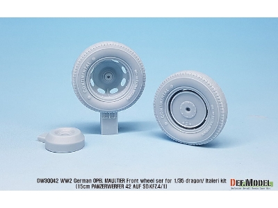 German Opel Maultier Sagged Front Wheel Set ( For Dragon/Italeri 1/35) - image 5