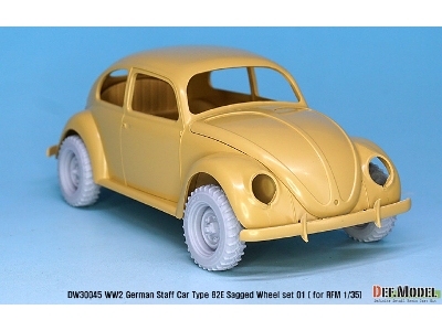 German Staff Car Type 82e Wheel Set 01-wide(Contienetal) ( For Rfm 1/35) - image 9