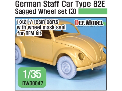 German Staff Car Type 82e Wheel Set 03 ( For Rfm 1/35) - image 1