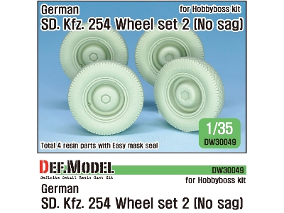 German Sd.Kfz.254 Wheel Set 02- No Sag ( For Hobbyboss 1/35) - image 1