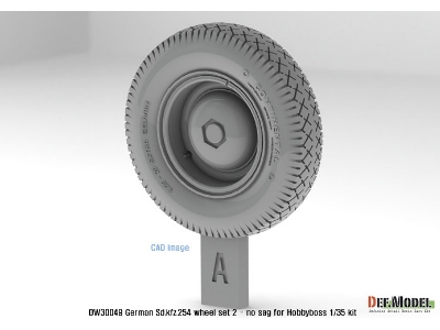 German Sd.Kfz.254 Wheel Set 02- No Sag ( For Hobbyboss 1/35) - image 7