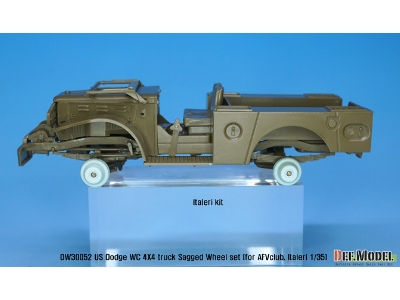 Ww2 U.S Dodge Wc 4x4 Sagged Wheel Set (For Afv Club, Italeri 1/35) - image 5