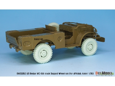 Ww2 U.S Dodge Wc 4x4 Sagged Wheel Set (For Afv Club, Italeri 1/35) - image 8