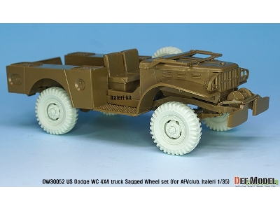 Ww2 U.S Dodge Wc 4x4 Sagged Wheel Set (For Afv Club, Italeri 1/35) - image 10