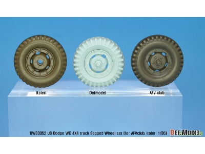 Ww2 U.S Dodge Wc 4x4 Sagged Wheel Set (For Afv Club, Italeri 1/35) - image 11