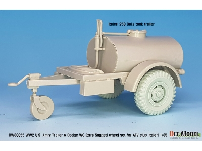 Ww2 U.S Trailer And Dodge Wc Extra Sagged Wheel Set (For Wc6x6, M101 Trailer) - image 5