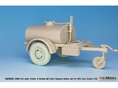 Ww2 U.S Trailer And Dodge Wc Extra Sagged Wheel Set (For Wc6x6, M101 Trailer) - image 7