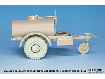 Ww2 U.S Trailer And Dodge Wc Extra Sagged Wheel Set (For Wc6x6, M101 Trailer) - image 8