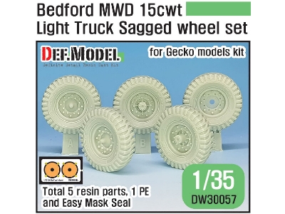British Bedford Mwd Light Truck Wheel Set - image 1
