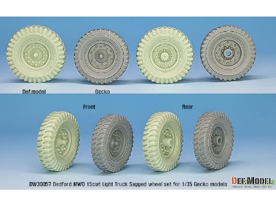 British Bedford Mwd Light Truck Wheel Set - image 7