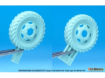 U.S. G7107(G506) Cargo Truck Early Type Wheel Set - image 6