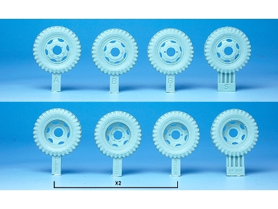 U.S. G7107(G506) Cargo Truck General Type Wheel Set - image 3