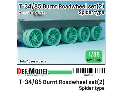 T-34/85 Burnt Spider Type Roadwheel Set - image 1