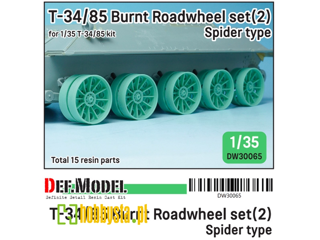 T-34/85 Burnt Spider Type Roadwheel Set - image 1