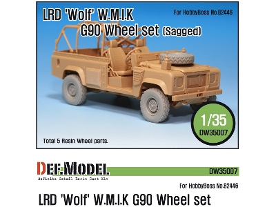 Lrd Xd Wolf 'w.M.I.K' G90 Sagged Wheel Set (For Hobbyboss 1/35) - image 1