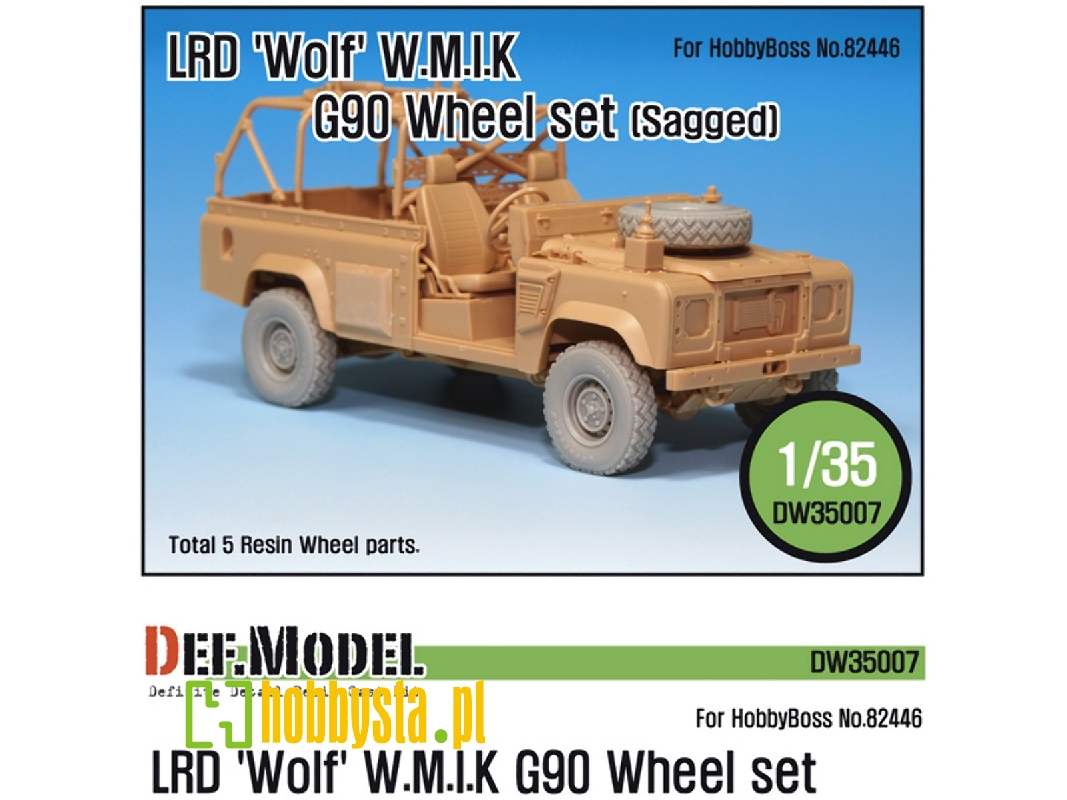 Lrd Xd Wolf 'w.M.I.K' G90 Sagged Wheel Set (For Hobbyboss 1/35) - image 1