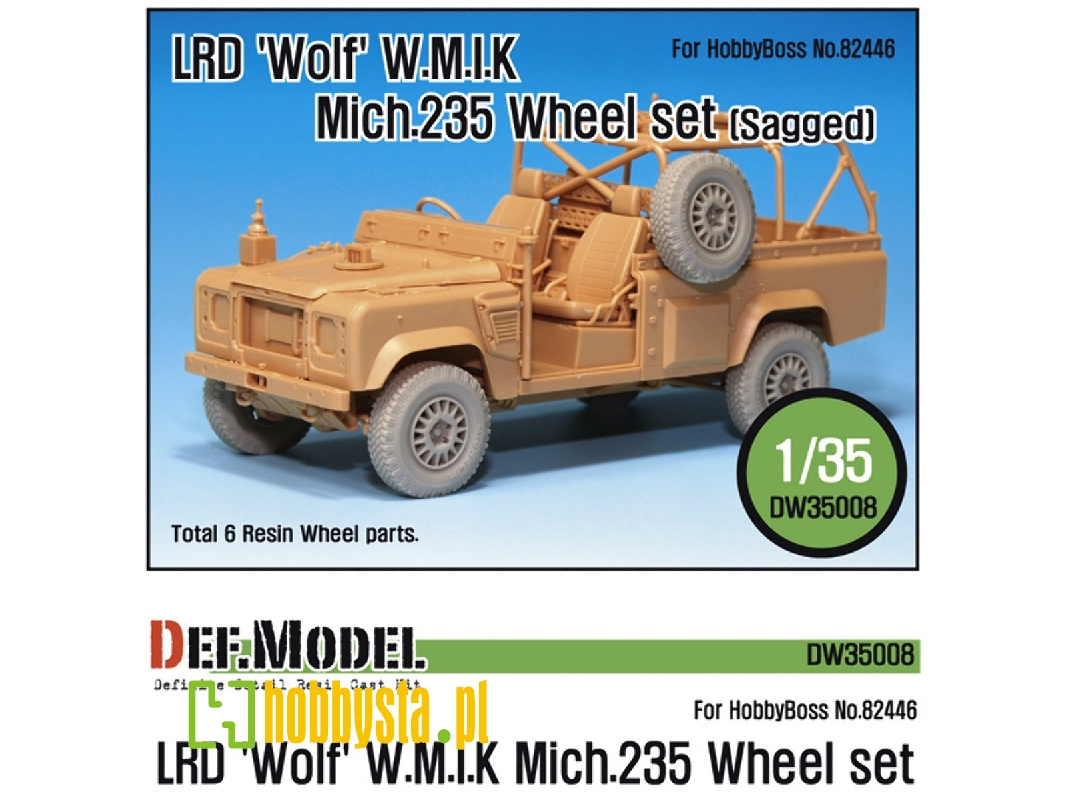 Lrd Xd Wolf 'w.M.I.K' Mich.235 Sagged Wheel Set (For Hobbyboss 1/35) - image 1