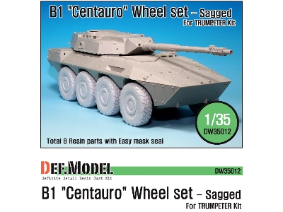 B1 Centauro Rcv Sagged Wheel Set (For Trumpeter 1/35) - image 1