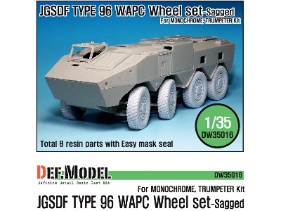 Jgsdf Type 96 Wapc Sagged Wheel Set (For Trumpeter 1/35) - image 1