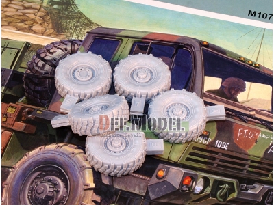 M1078 Lmtv Truck Sagged Wheel Set (For Trumpeter 1/35) - image 6