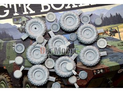 Gtk Boxer (Gtfz) Sagged Wheel Set (For Revell 1/35) - image 7