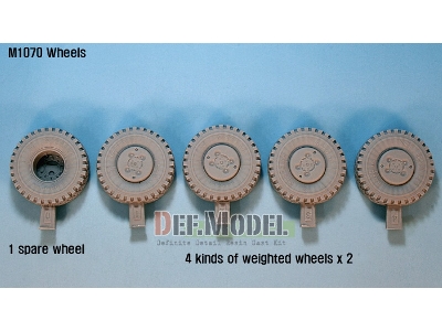 M1070 Truck Tractor Sagged Wheel Set (For Hobbyboss 1/35) - image 3