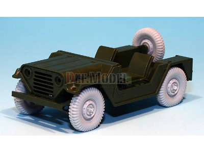 U.S M151 Jeep Sagged Wheel Set (For Tamiya/Academy 1/35) - image 3