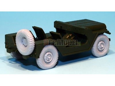 U.S M151 Jeep Sagged Wheel Set (For Tamiya/Academy 1/35) - image 6