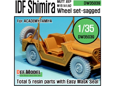 Idf M151 Shimira Sagged Wheel Set (For Academy 1/35) - image 1