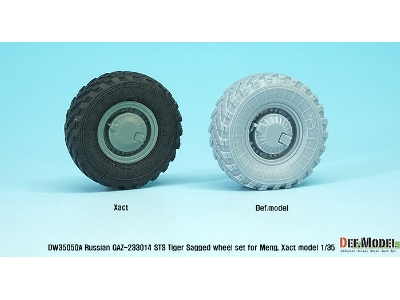 Gaz-233014 Sts Tiger Sagged Wheel Set (For Meng,xact 1/35) - image 3