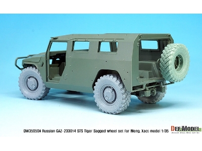 Gaz-233014 Sts Tiger Sagged Wheel Set (For Meng,xact 1/35) - image 7