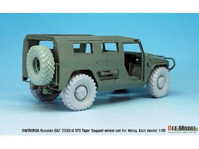 Gaz-233014 Sts Tiger Sagged Wheel Set (For Meng,xact 1/35) - image 10