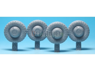 Dingo 2 Atf Sagged Wheel Set (For Revell 1/35) - image 2