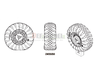 Scud B W/Maz-543 Sagged Wheel Set 1 (For Dragon 1/35) - image 2