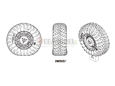 Scud B W/Maz-543 Sagged Wheel Set 2 (For Dragon 1/35) - image 2