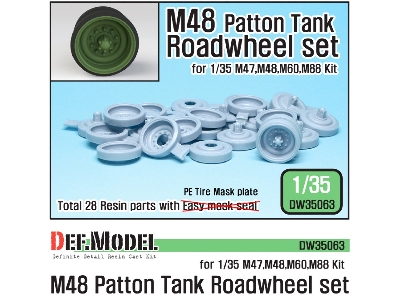 Us M48 Mbt Series Road Wheel Set (For Dragon 1/35) - image 1