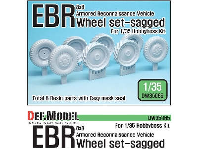 French Panhard Ebr Wheel Set (For Hobbyboss 1/35) - image 1