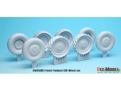 French Panhard Ebr Wheel Set (For Hobbyboss 1/35) - image 2